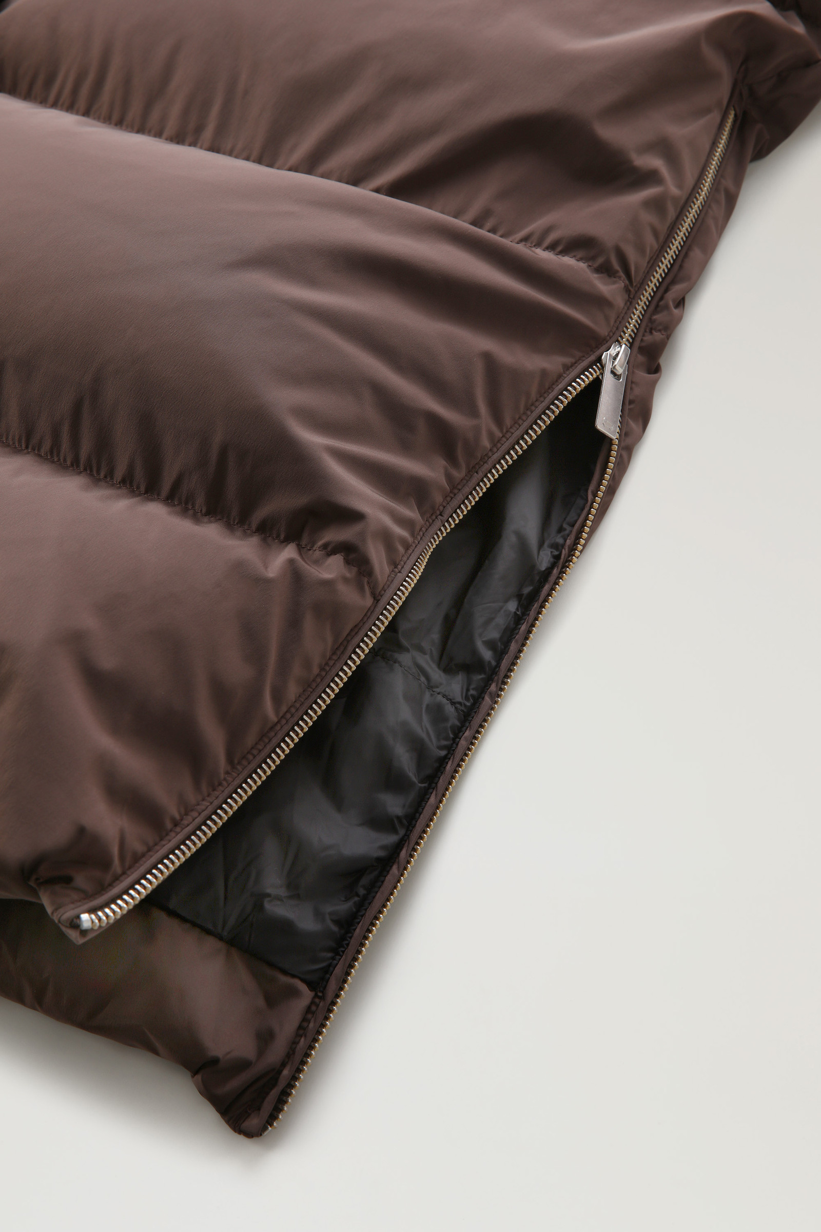 Aurora Long Parka in Stretch Nylon Brown photo 10 | Woolrich