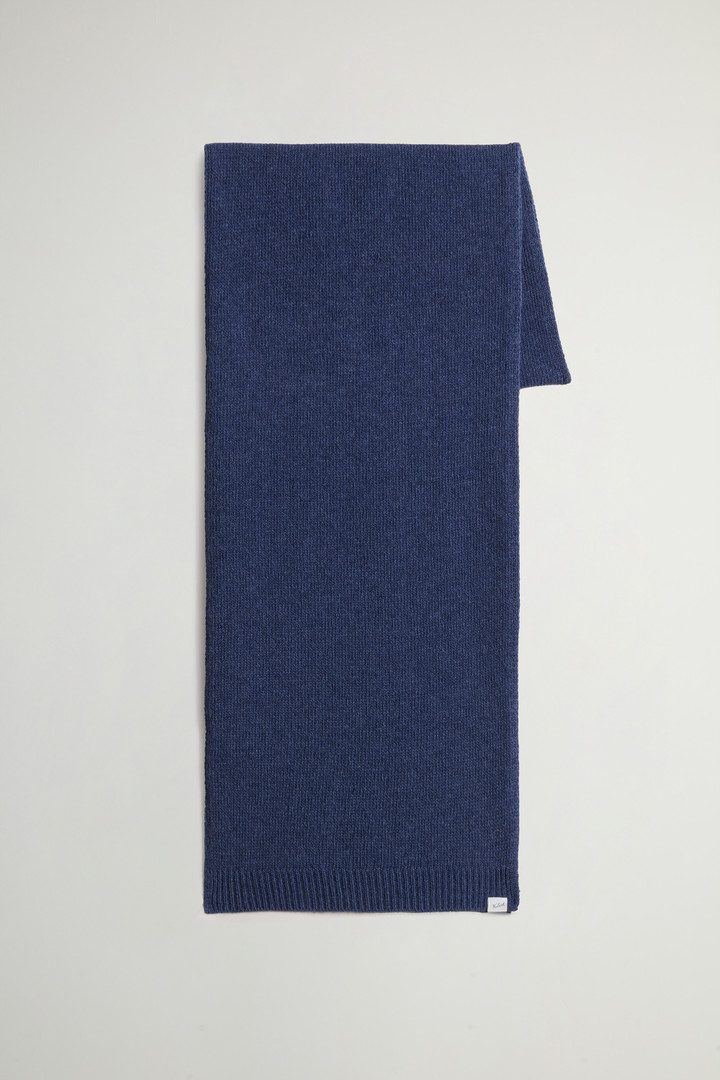 Merino Virgin Wool-Blend Scarf Blue photo 1 | Woolrich