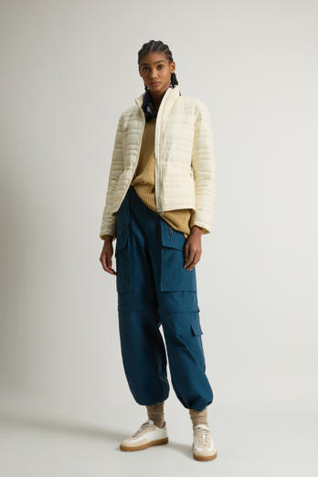 Padded Microfiber Jacket White | Woolrich