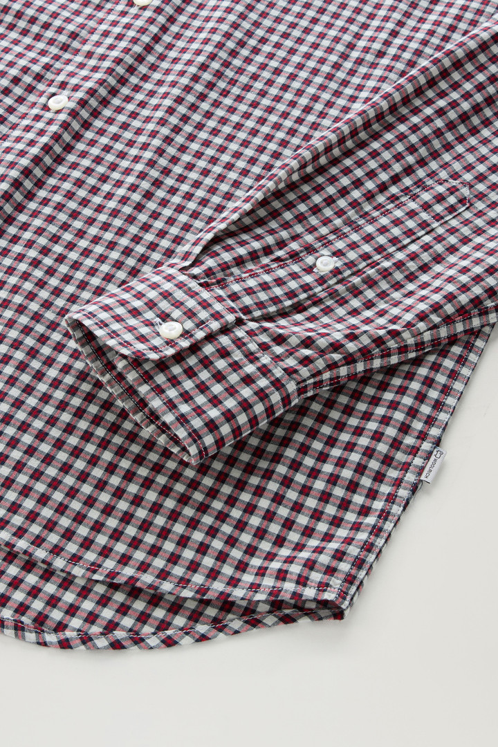 Checked Madras Shirt in Pure Cotton Red photo 7 | Woolrich