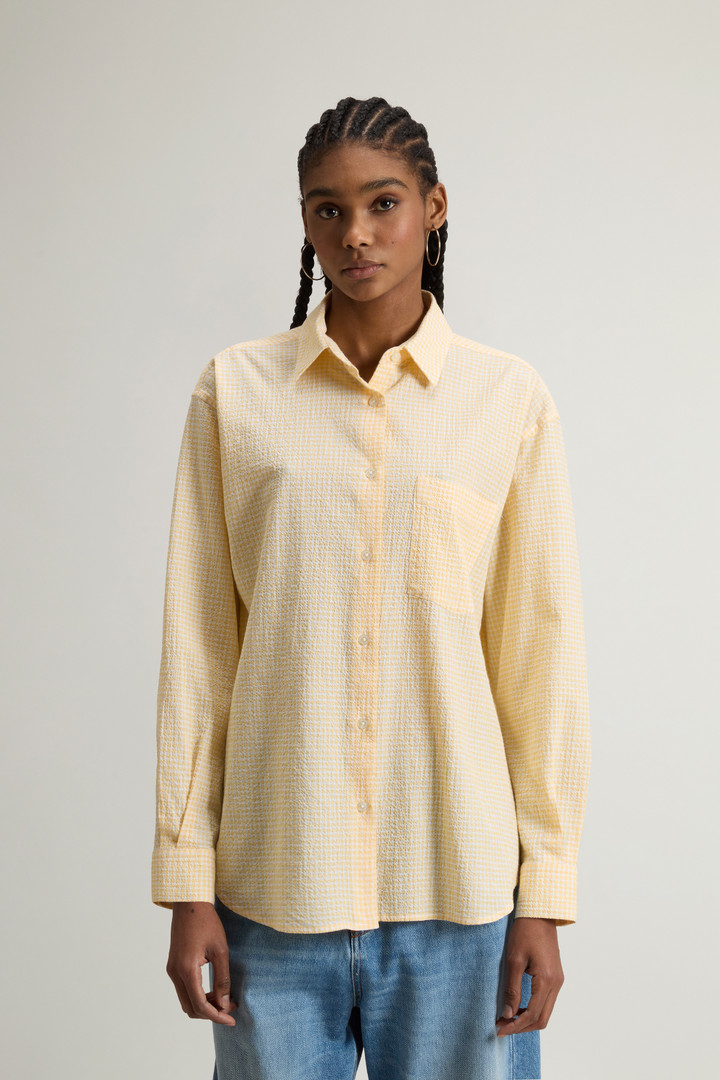 Seersucker Cotton Shirt Yellow photo 1 | Woolrich