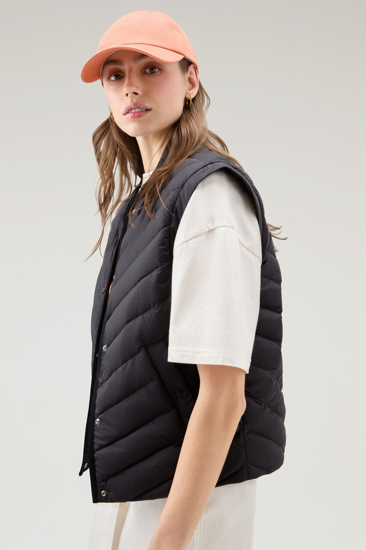 Microfiber Vest with Chevron Quilting Black photo 4 | Woolrich
