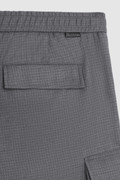 Shorts aus leichter Ripstop-Merinowolle