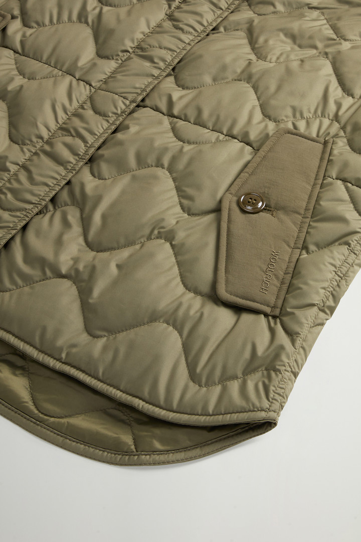 Quilted Microfiber Heritage Vest Green photo 7 | Woolrich