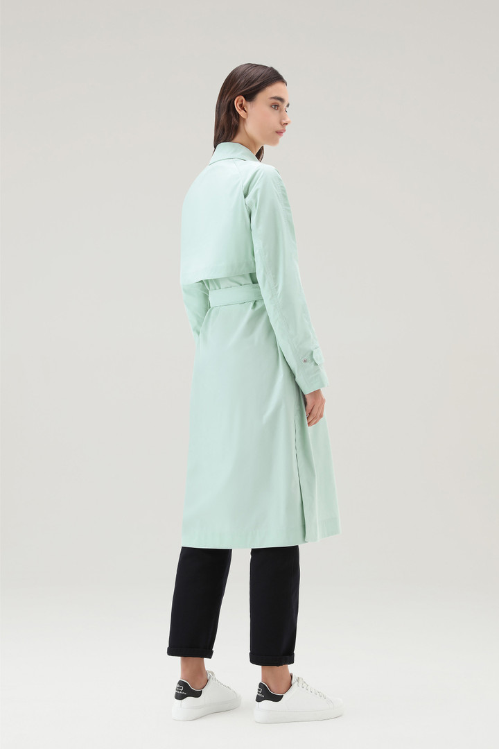 Trenchcoat van Urban Touch-stof met tailleband met riem Groen photo 3 | Woolrich