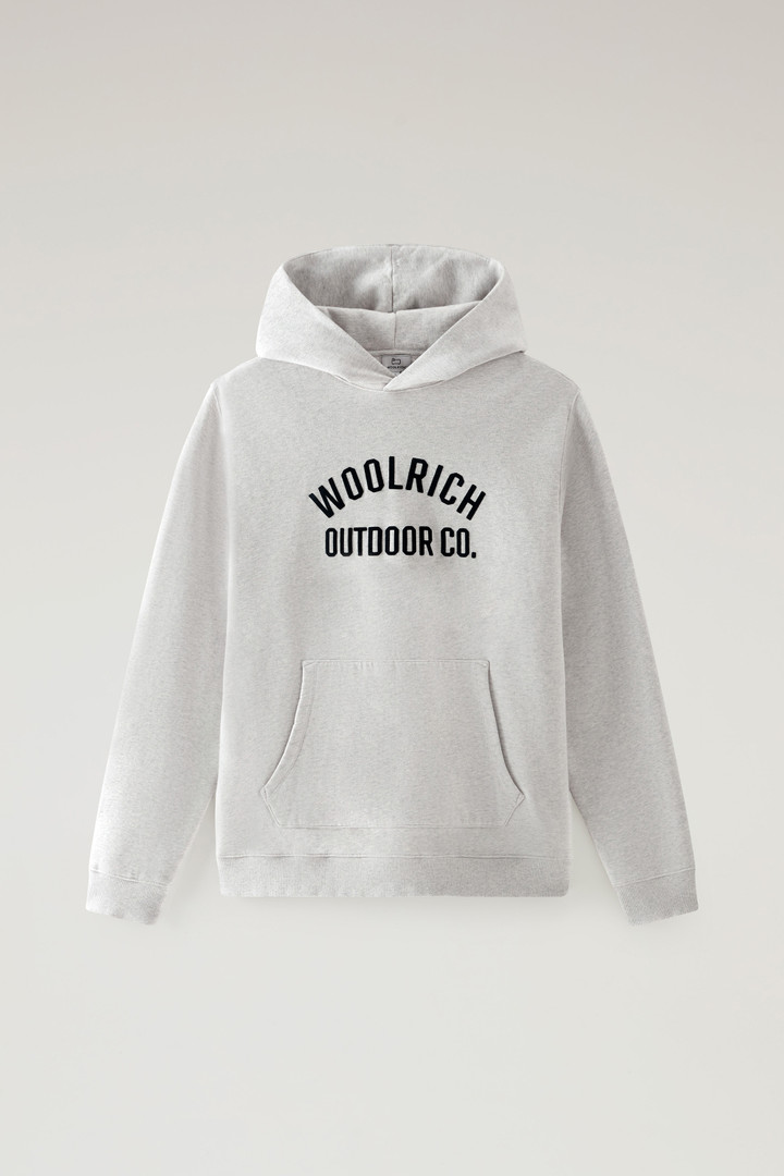 Hoodie in Pure Cotton Gray photo 5 | Woolrich