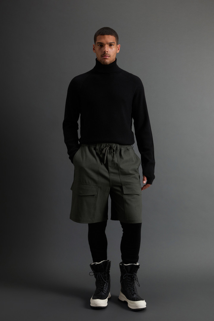 Stretch Wool Shorts with Pockets by Todd Snyder Green photo 1 | Woolrich