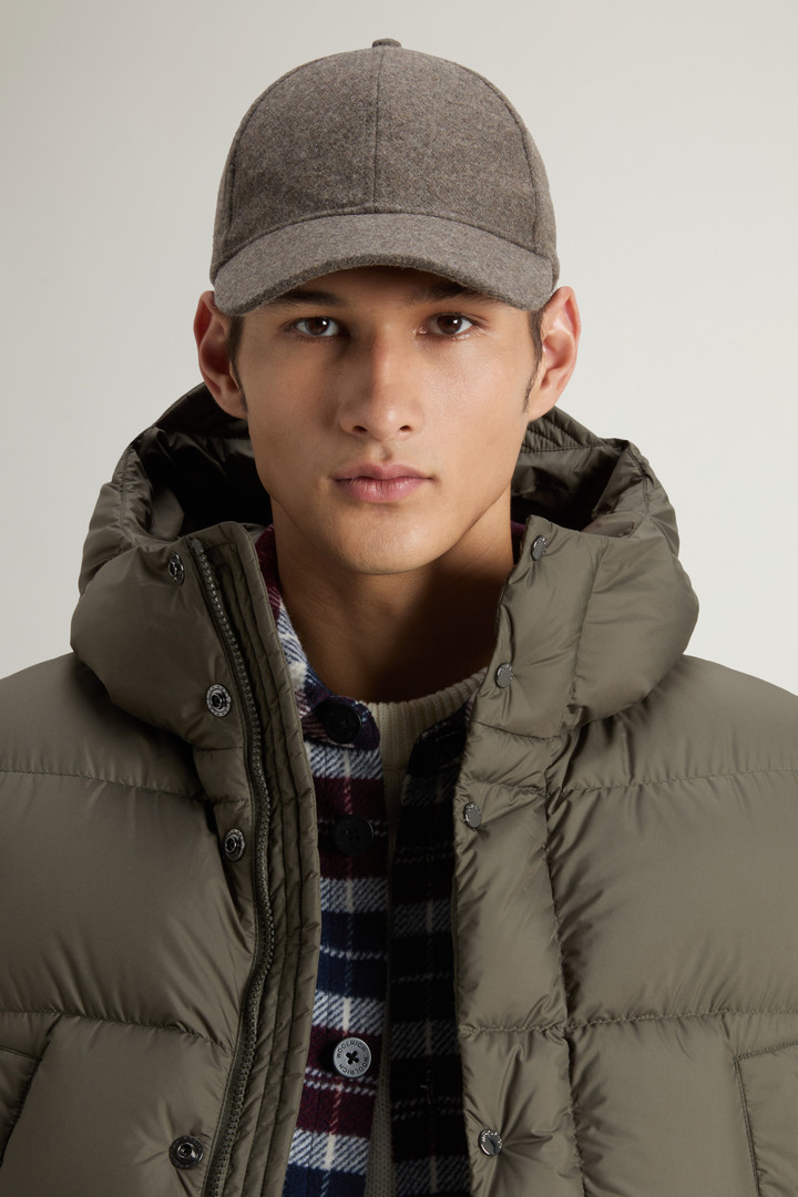 Cap in Recycled Italian Wool-Blend Brown photo 4 | Woolrich
