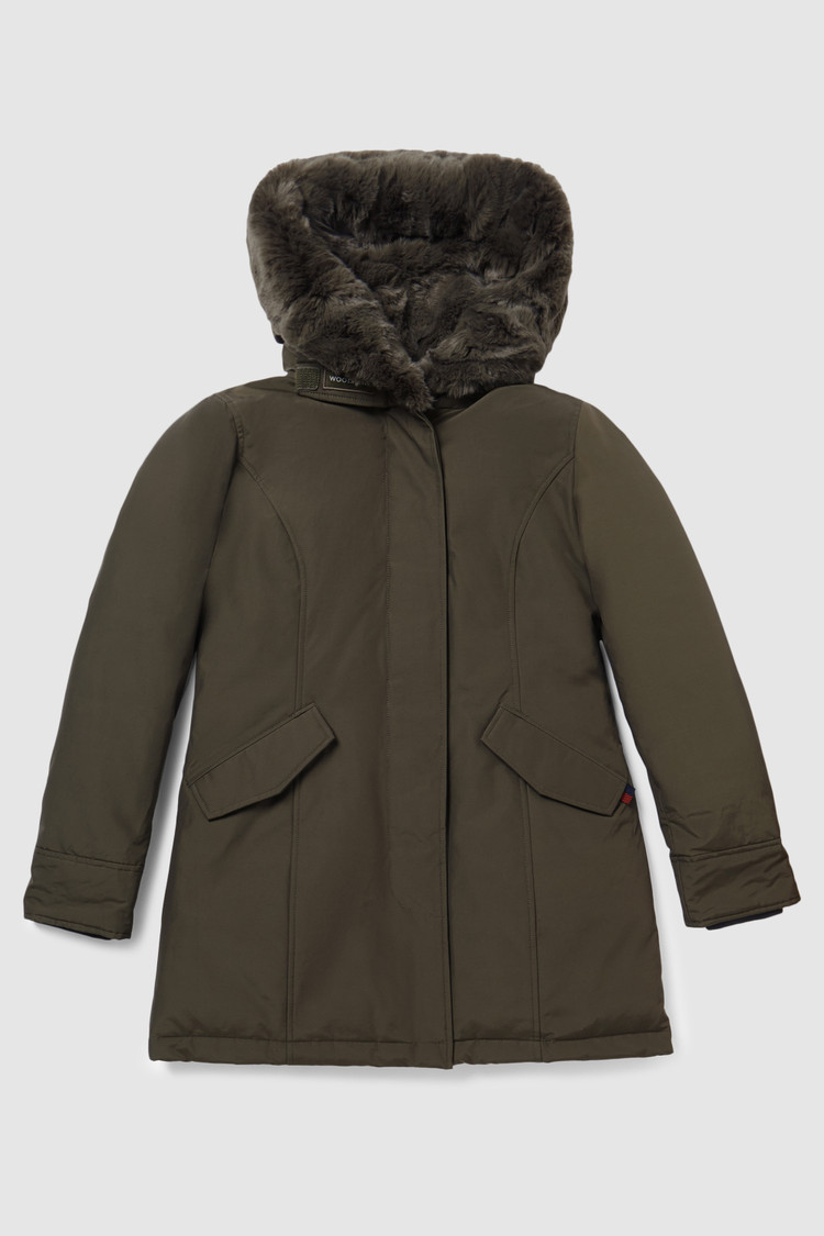 Beaker Parka with faux fur