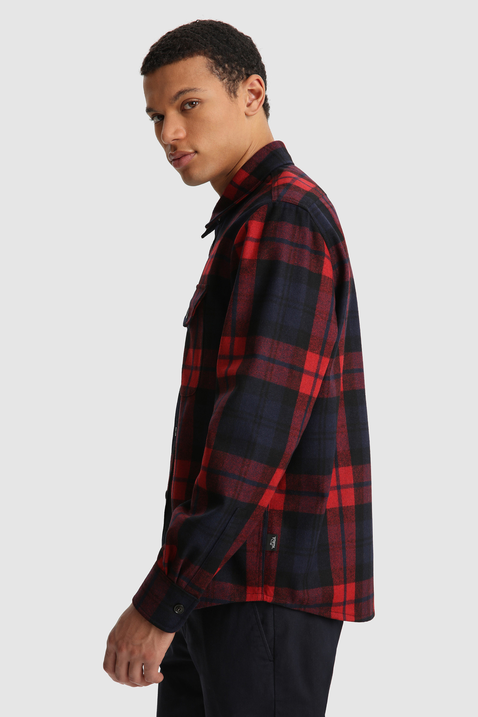 Oxbow Flannel Shirt - Made in Usa Red photo 3 | Woolrich