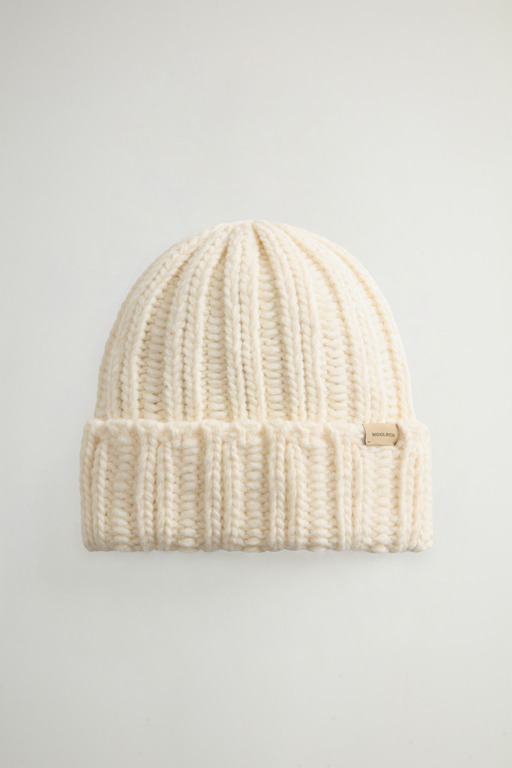 Beanie in Rippoptik aus Alpaka-Wollmischung Weiß photo 1 | Woolrich