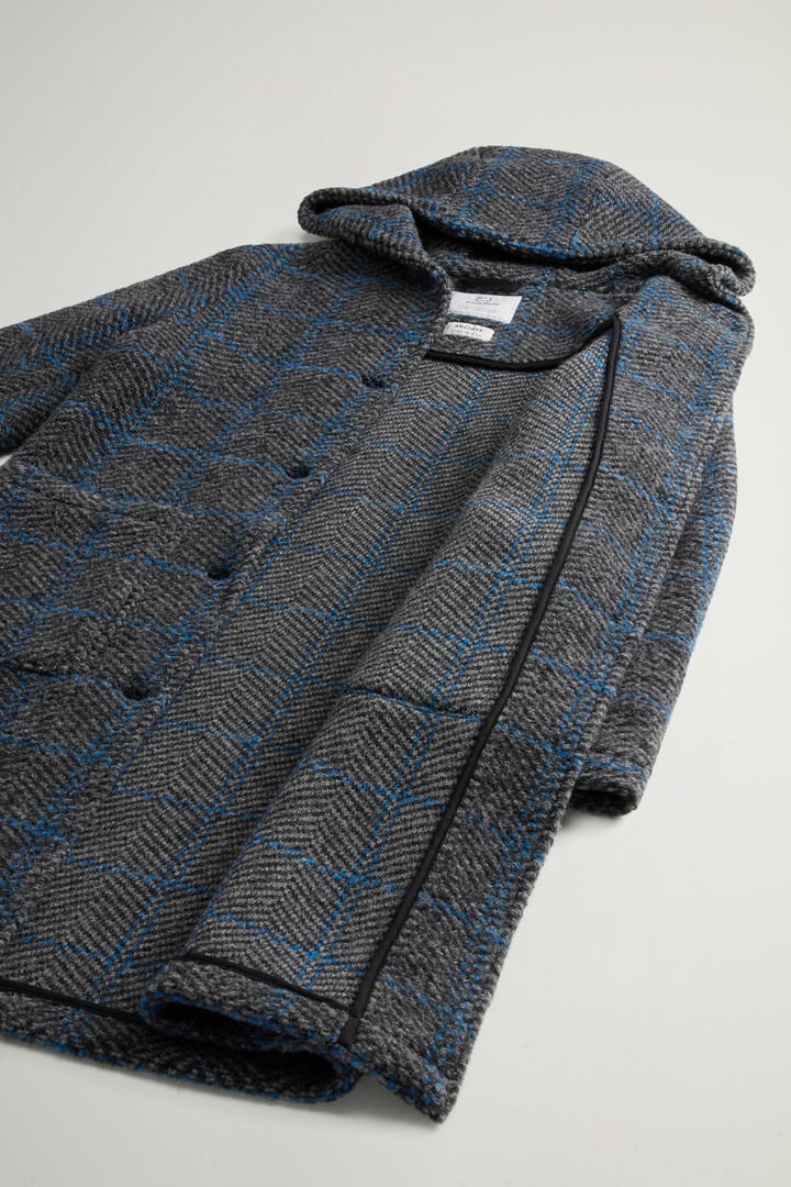 Gentry Long Check Coat with Hood Gray photo 9 | Woolrich