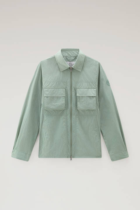 Overhemdjack van crinkle nylon Groen photo 2 | Woolrich