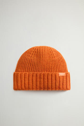 Boys’ Beanie in Wool Blend Orange | Woolrich
