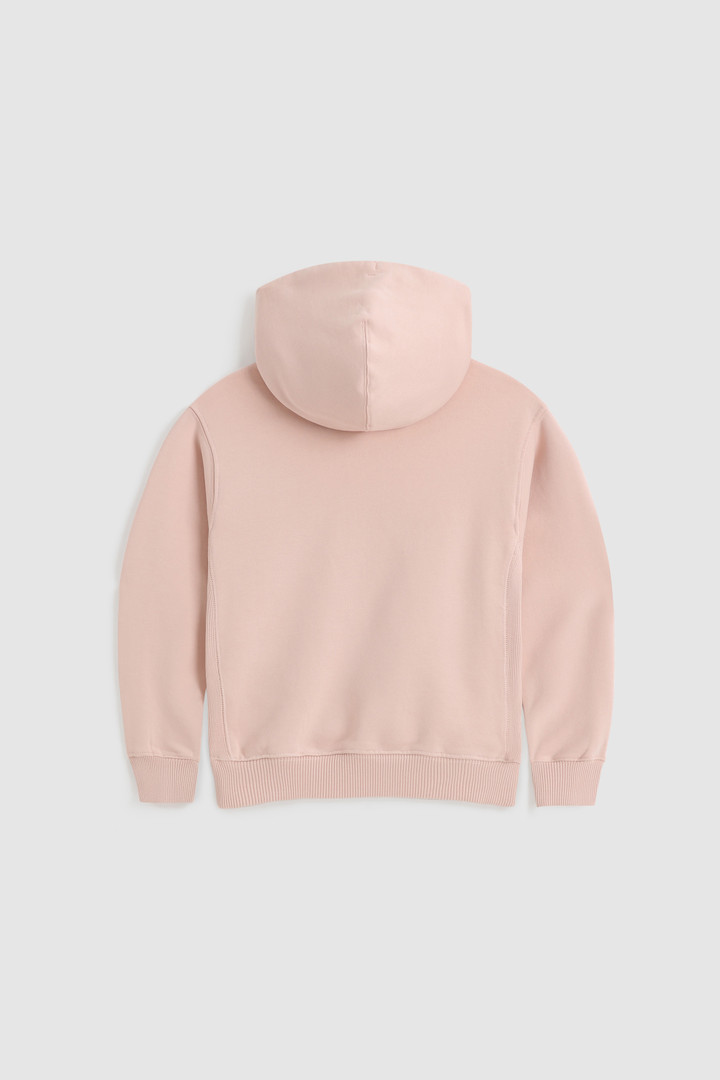 Sudadera con capucha de niña de algodón orgánico rosado photo 2 | Woolrich