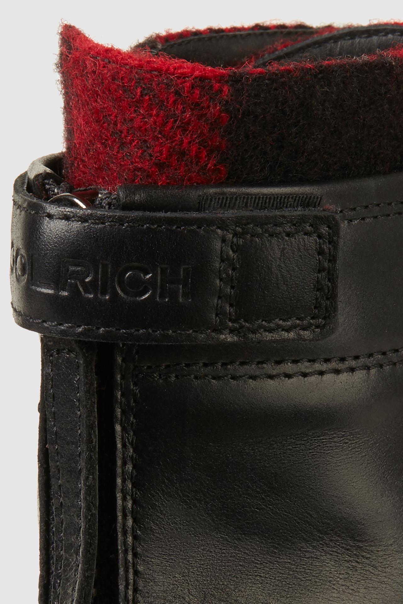 Work Boot With Check Pattern