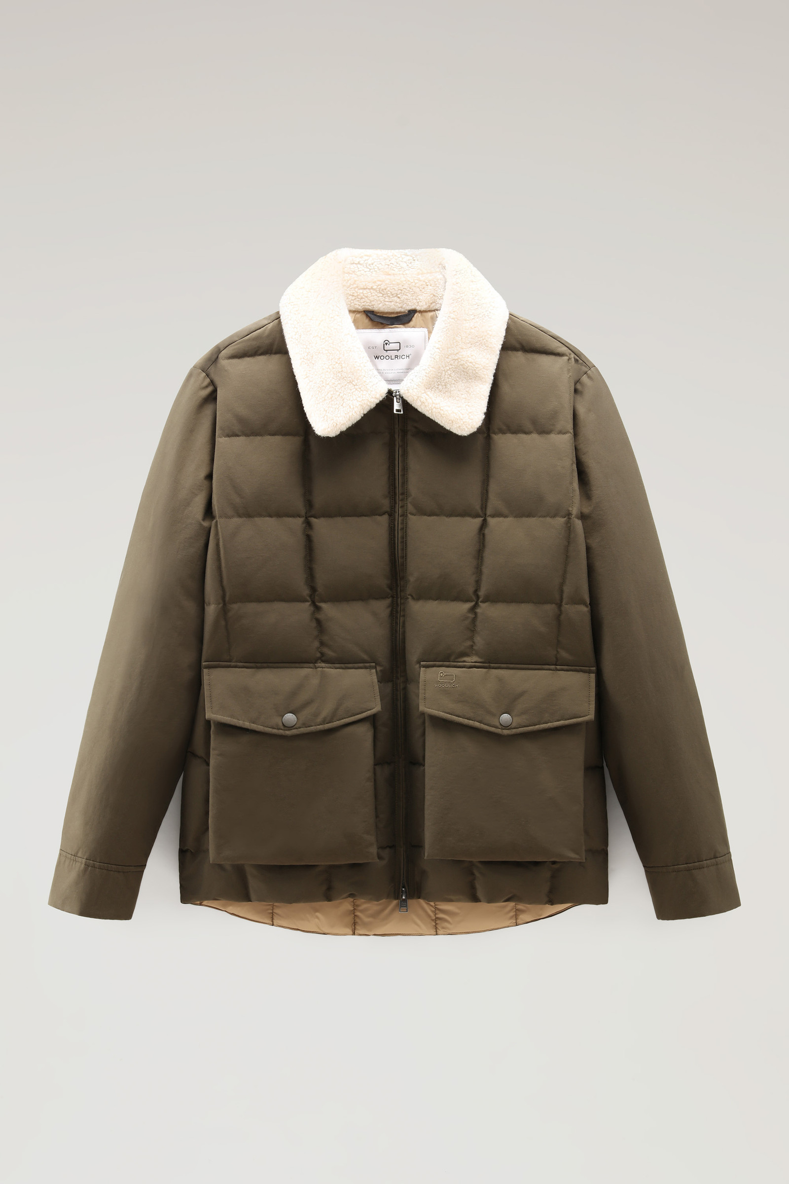 Men's Blizzard Duster Quilted Jacket in Eco Ramar Green | Woolrich USA