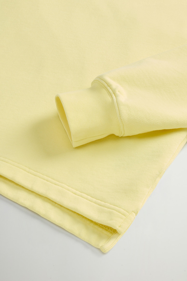 Crewneck Sweatshirt in Pure Cotton Yellow photo 7 | Woolrich