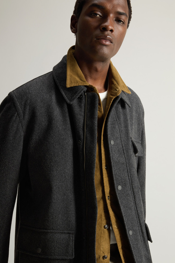 Coat with wool inside on sale