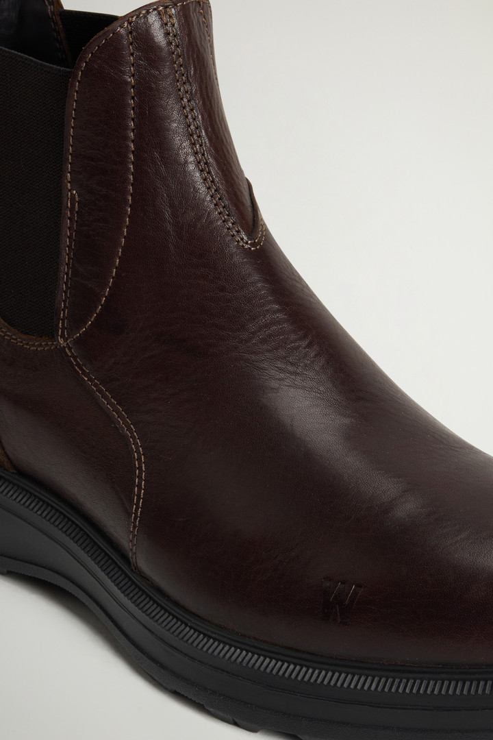 Bottines Stone Grove en cuir de vachette Marron photo 5 | Woolrich