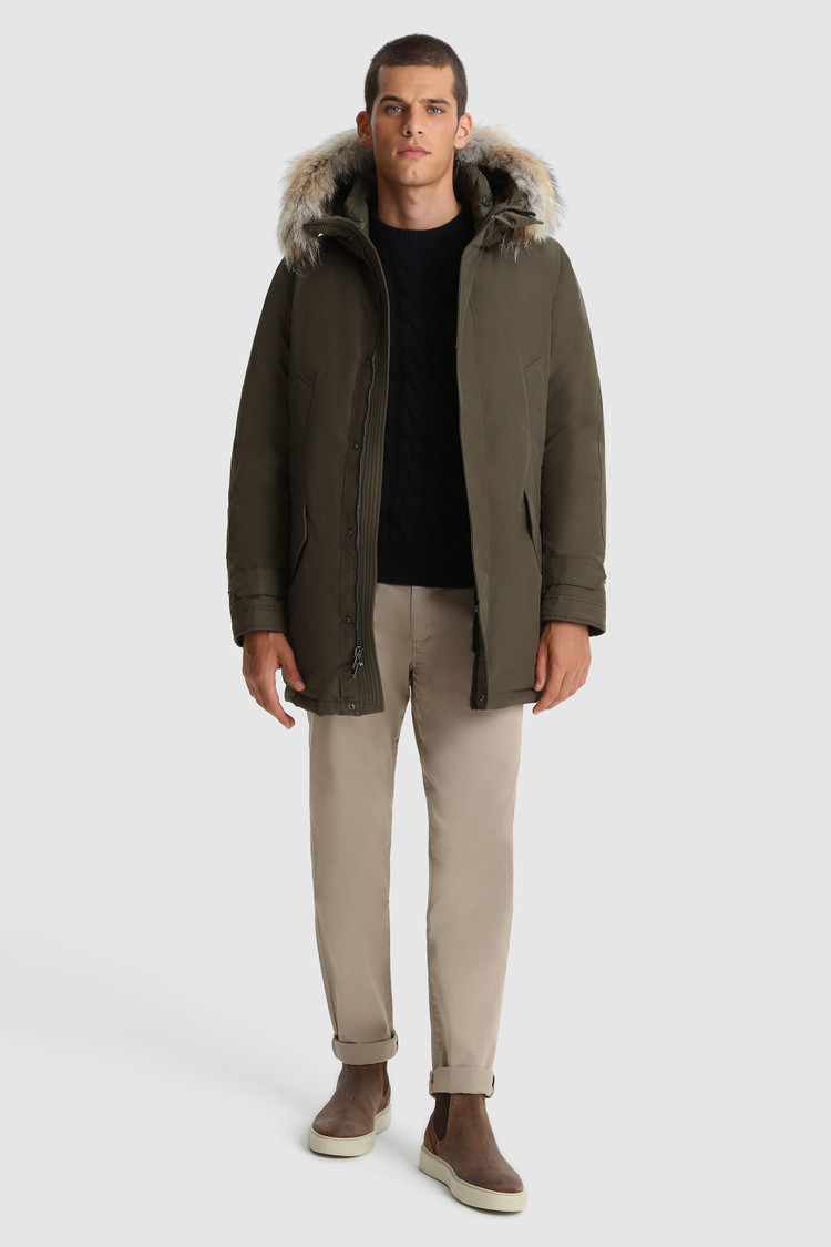 Polar Parka avec col haut et fourrure amovible