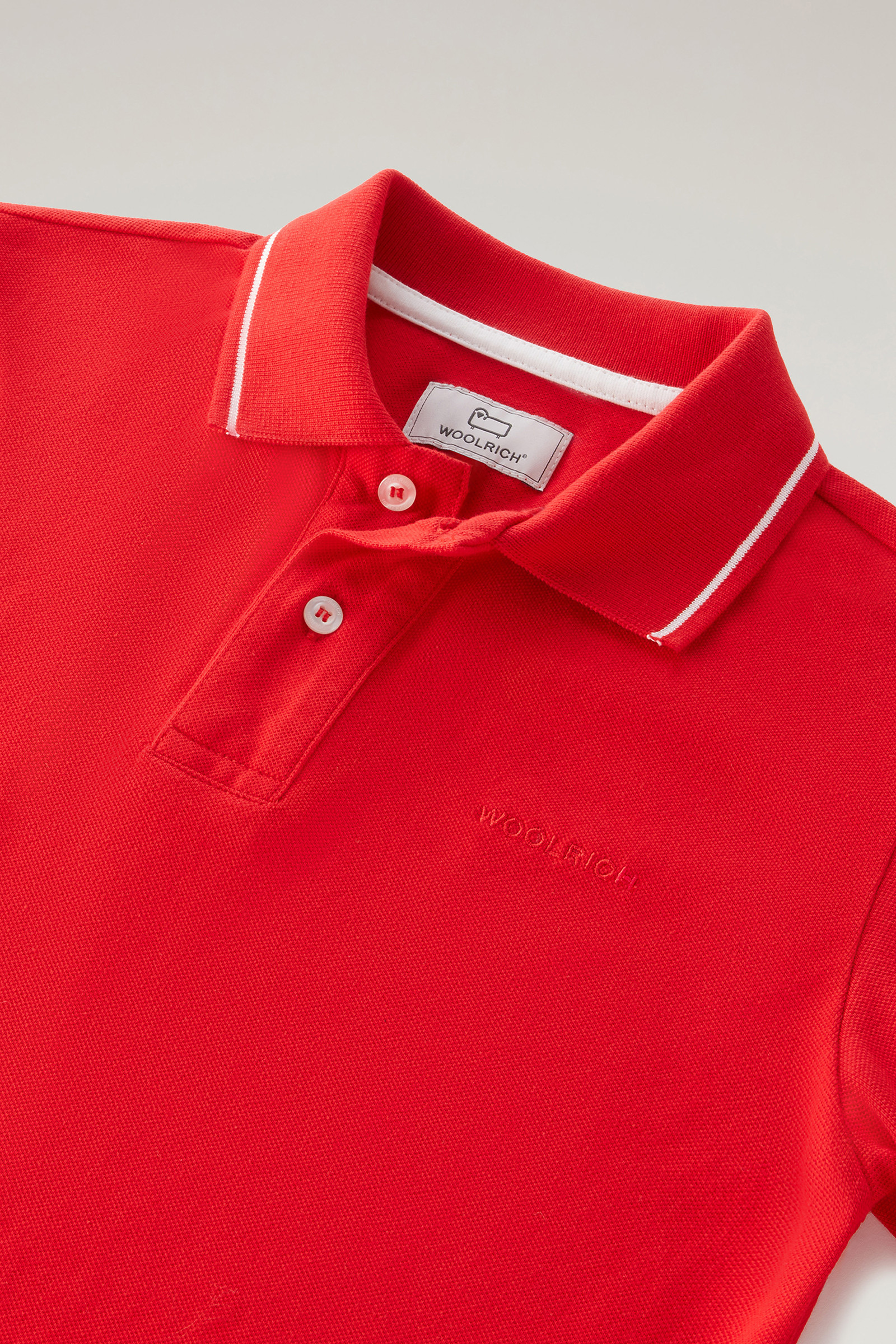 Poloshirt Monterey aus Stretch-Baumwollpikee für Jungen rot photo 3 | Woolrich