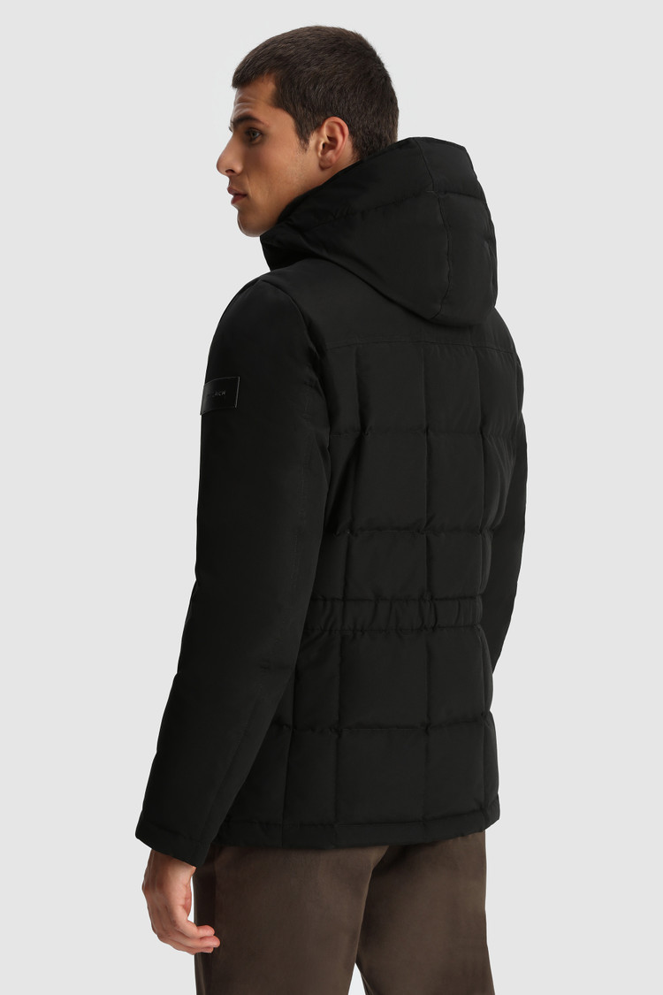 Wattierte Feldjacke Blizzard mit verdecktem Verschluss