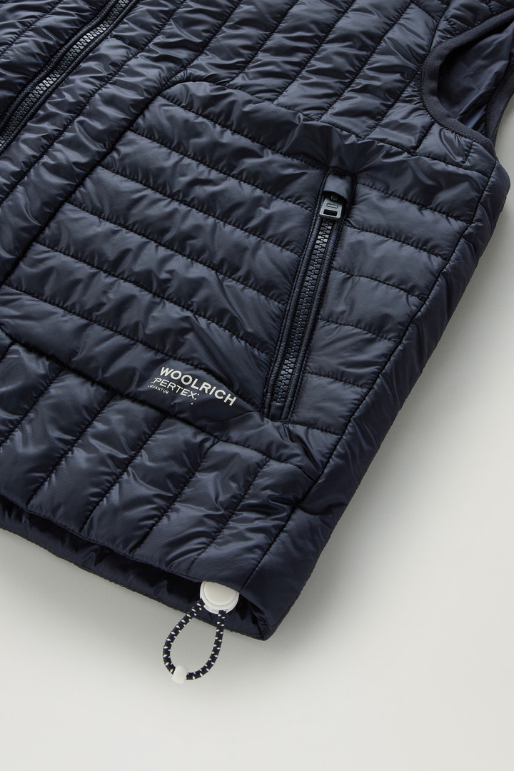 Quilted Hooded Vest in Recycled Pertex Quantum Blue photo 8 | Woolrich