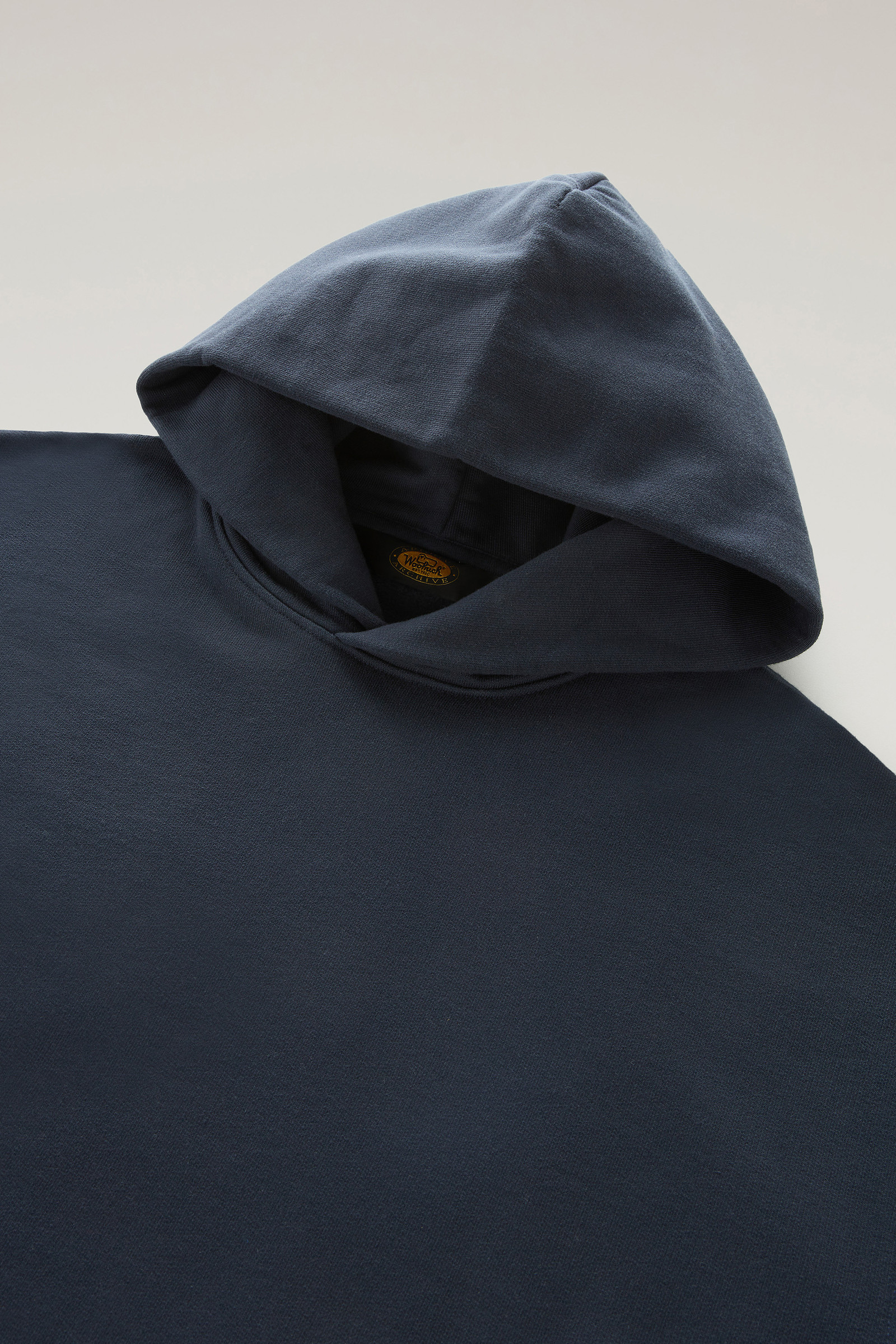 Hoodie in Pure Cotton Blue photo 6 | Woolrich