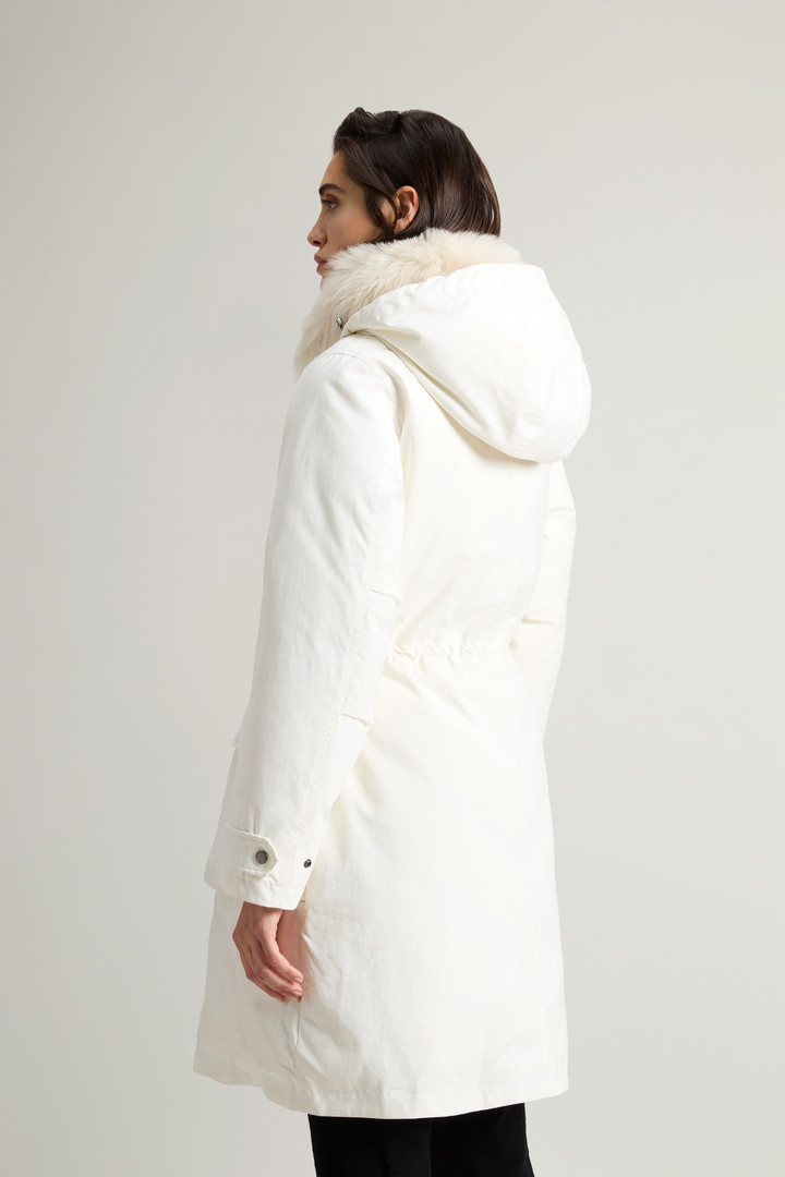 Arctic Parka in Mountain Cloth with Removable Hood and Fur White photo 3 | Woolrich