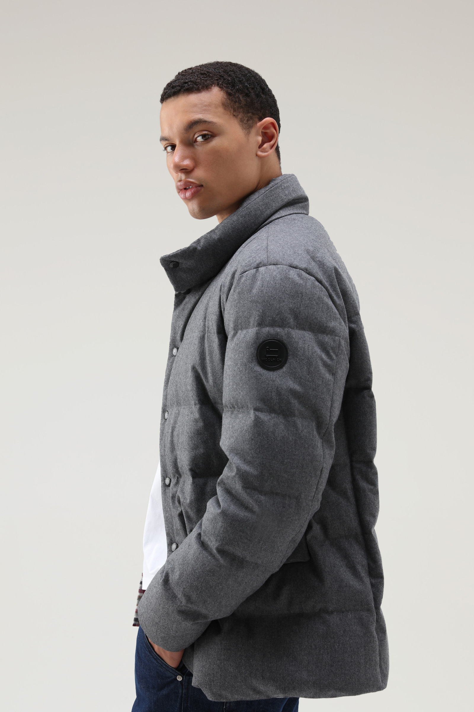 Luxe Blazer in Vitale Barberis Canonico Wool Grey | Woolrich USA