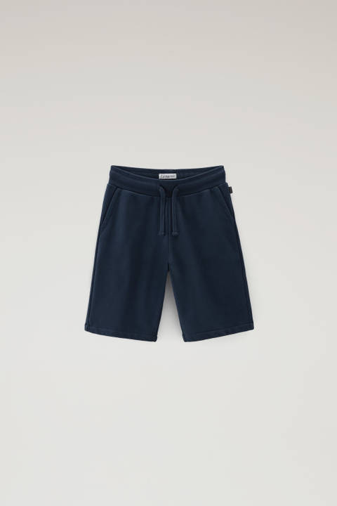 Short pour garçon en pur coton Bleu | Woolrich