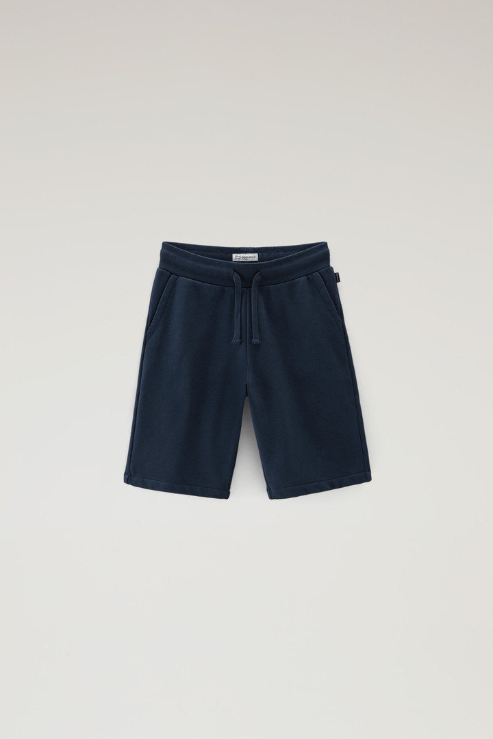 Boys' Shorts in Pure Cotton Blue photo 1 | Woolrich