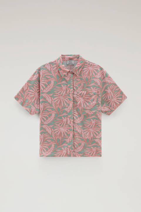 Shirt mit Tropen-Print Rosa photo 2 | Woolrich
