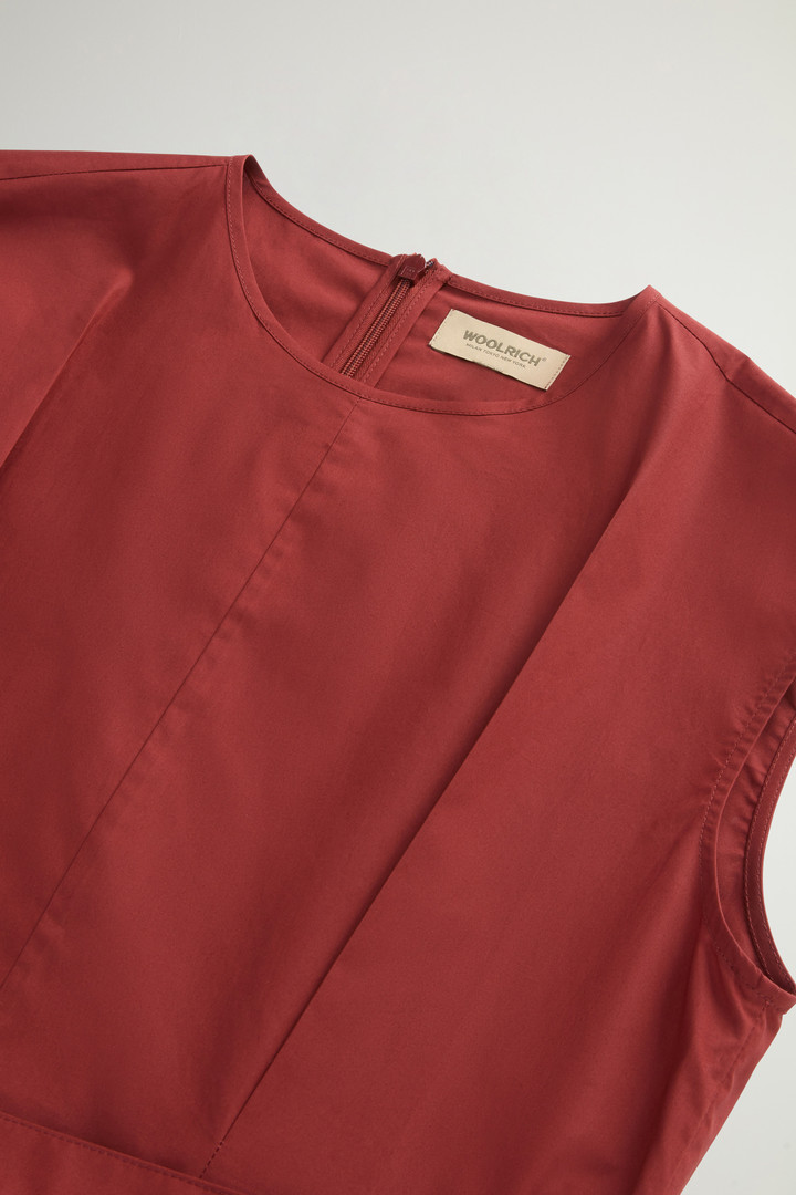 POPLIN BELTED DRESS Red photo 6 | Woolrich