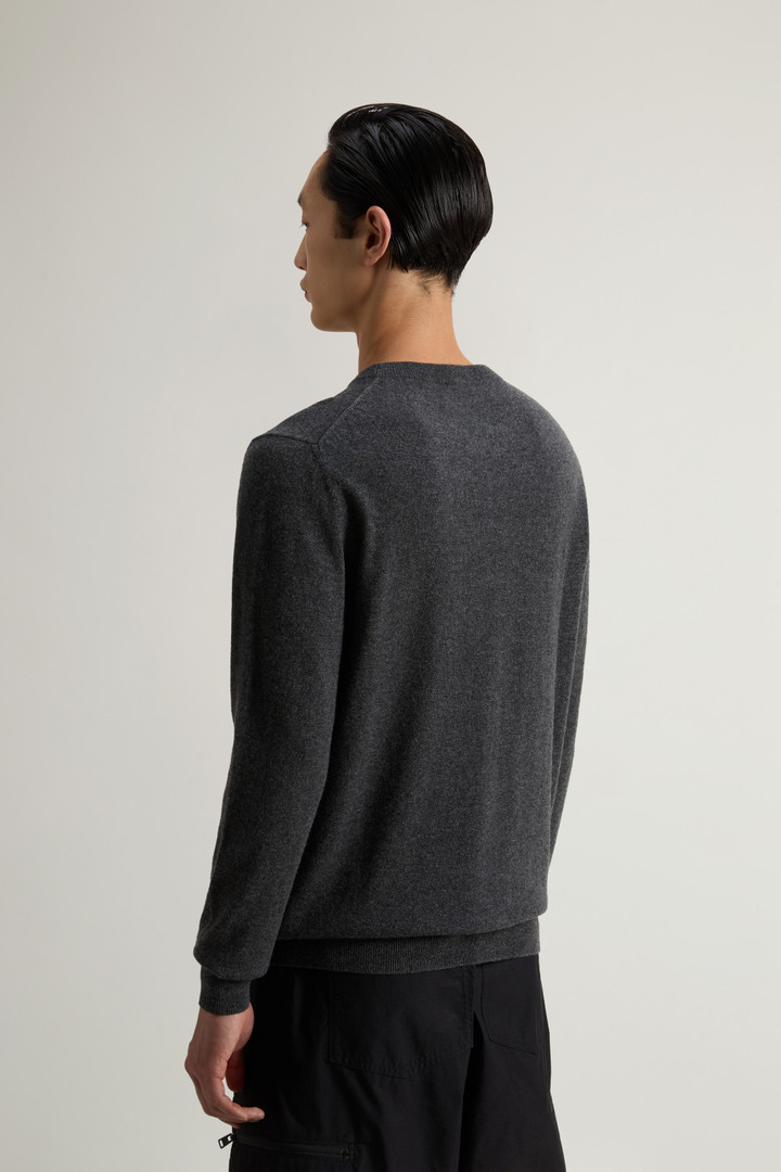 Pure Cashmere Crewneck Sweater Gray photo 3 | Woolrich