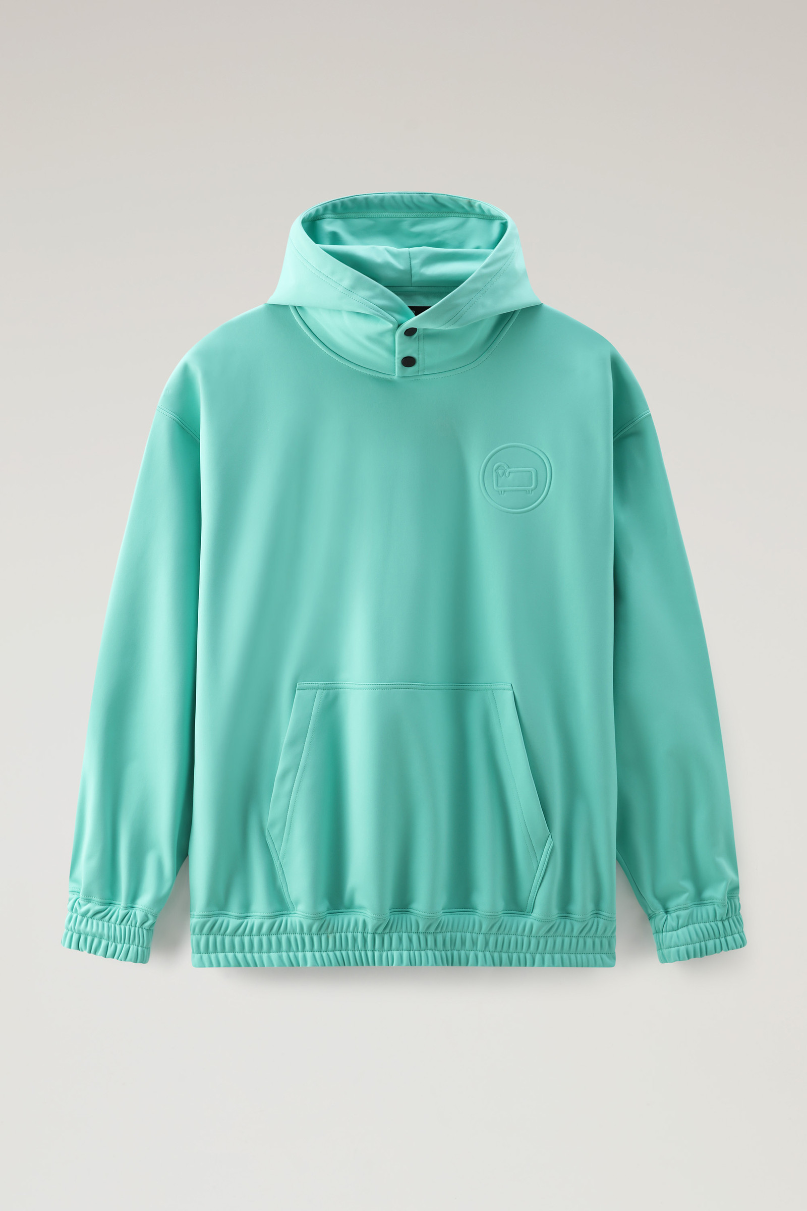 Sweatshirt aus technischem Gewebe mit Kapuze Grün photo 4 | Woolrich
