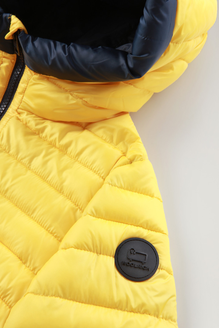 Boys' Sundance Hooded Down Jacket in Recycled Ripstop Yellow photo 5 | Woolrich