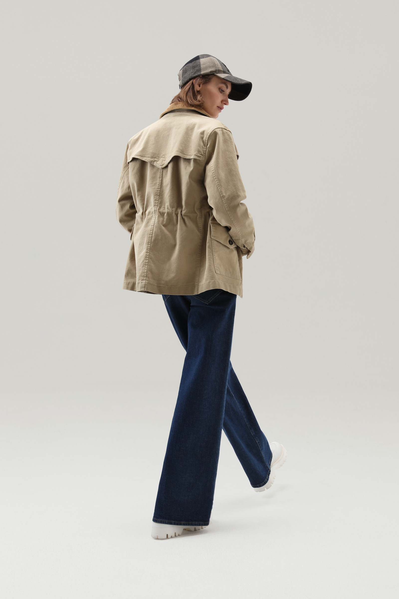 Cotton Twill Overshirt Beige photo 3 | Woolrich