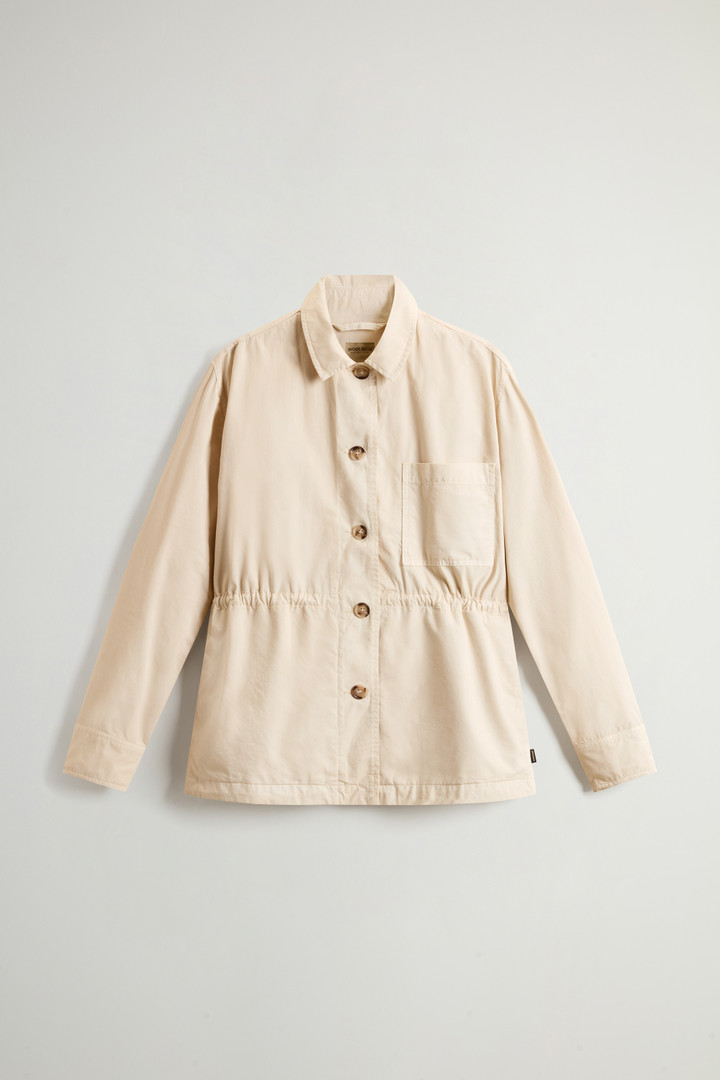 Garment-Dyed Pure Cotton Overshirt Beige photo 5 | Woolrich