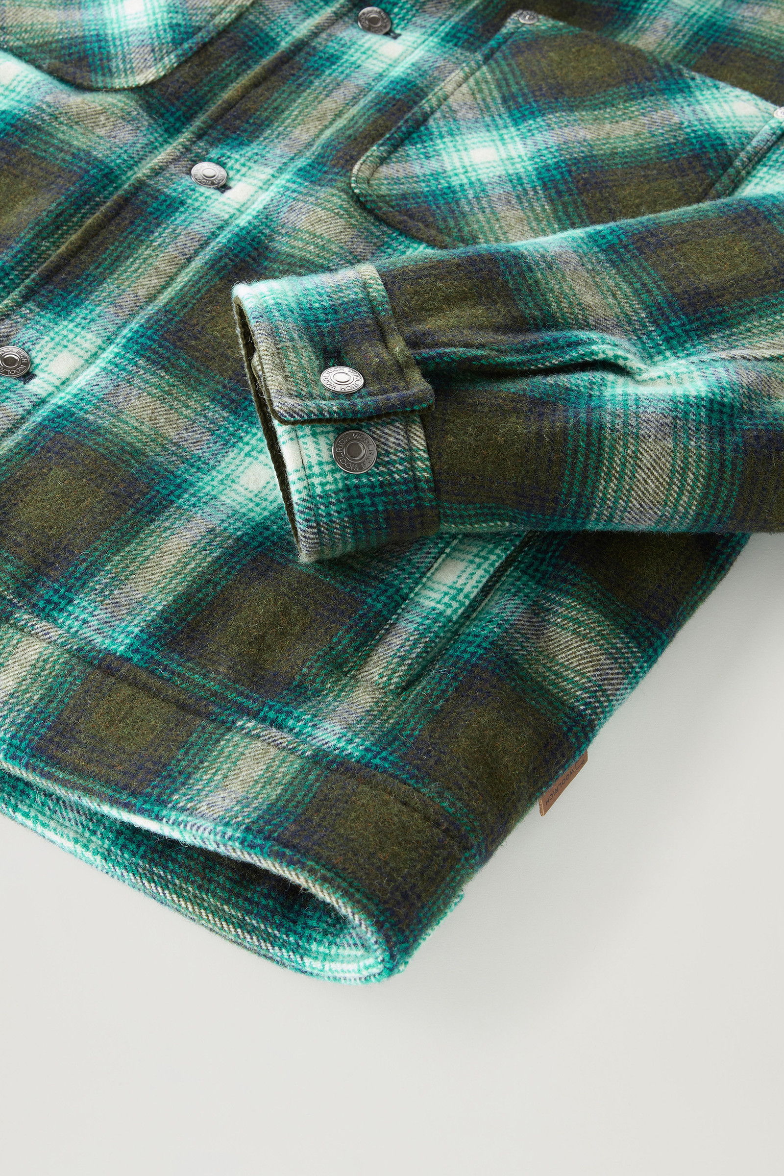 Veste Trucker en laine mélangée recyclée rembourrée multicolore photo 7 | Woolrich