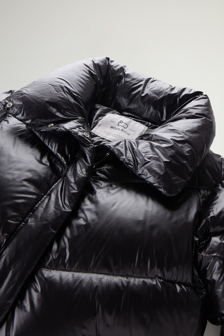 Aliquippa Down Jacket in Glossy Nylon Black photo 6 | Woolrich