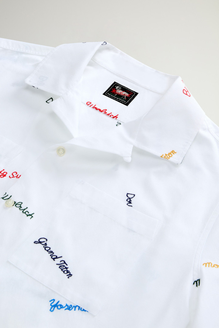 Pure Cotton Shirt with Embroidery by Todd Snyder White photo 6 | Woolrich