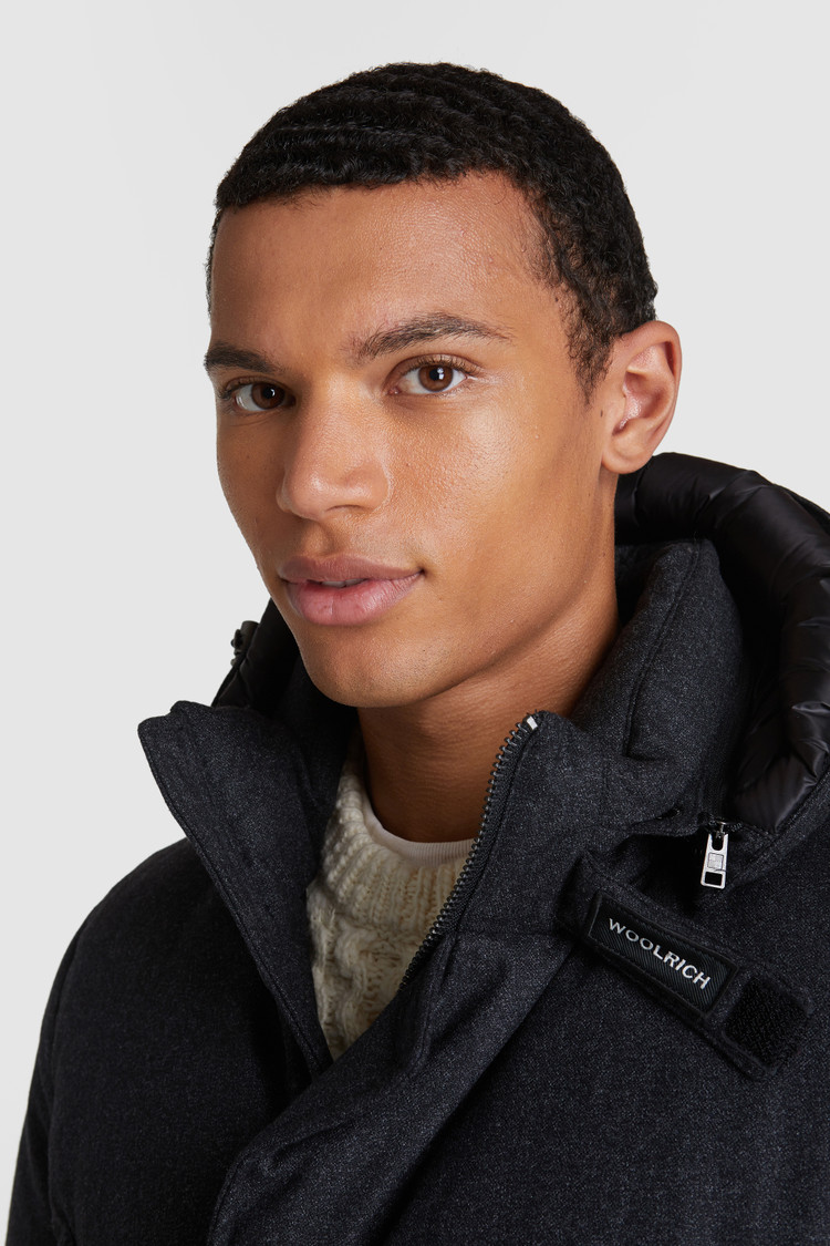 Arctic luxeparka van fijne wol