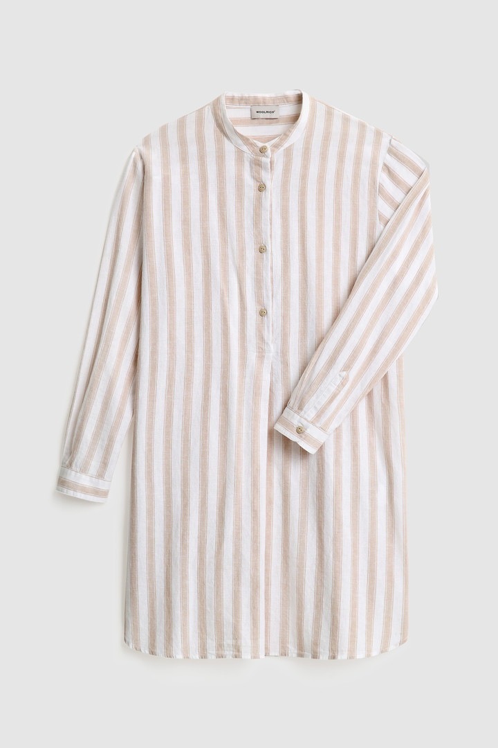 Cotton linen long shirt