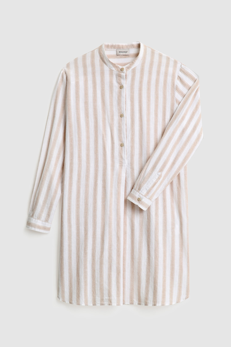 Cotton linen long shirt