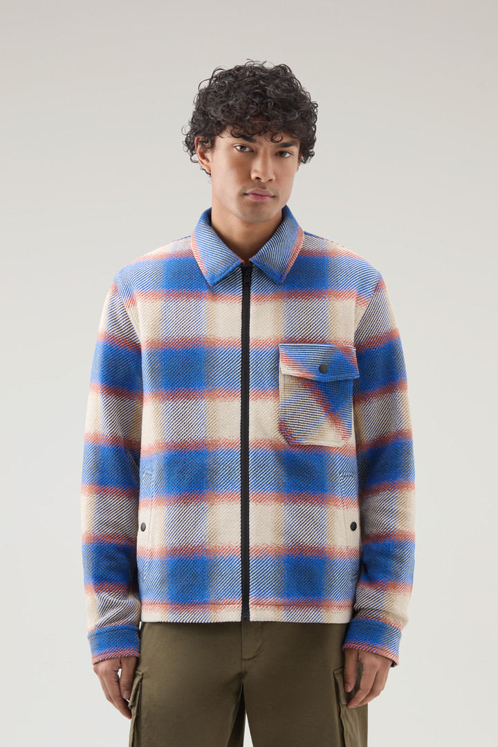 Shirt Jacket in Manteco Recycled Cotton Blend Blue photo 1 | Woolrich