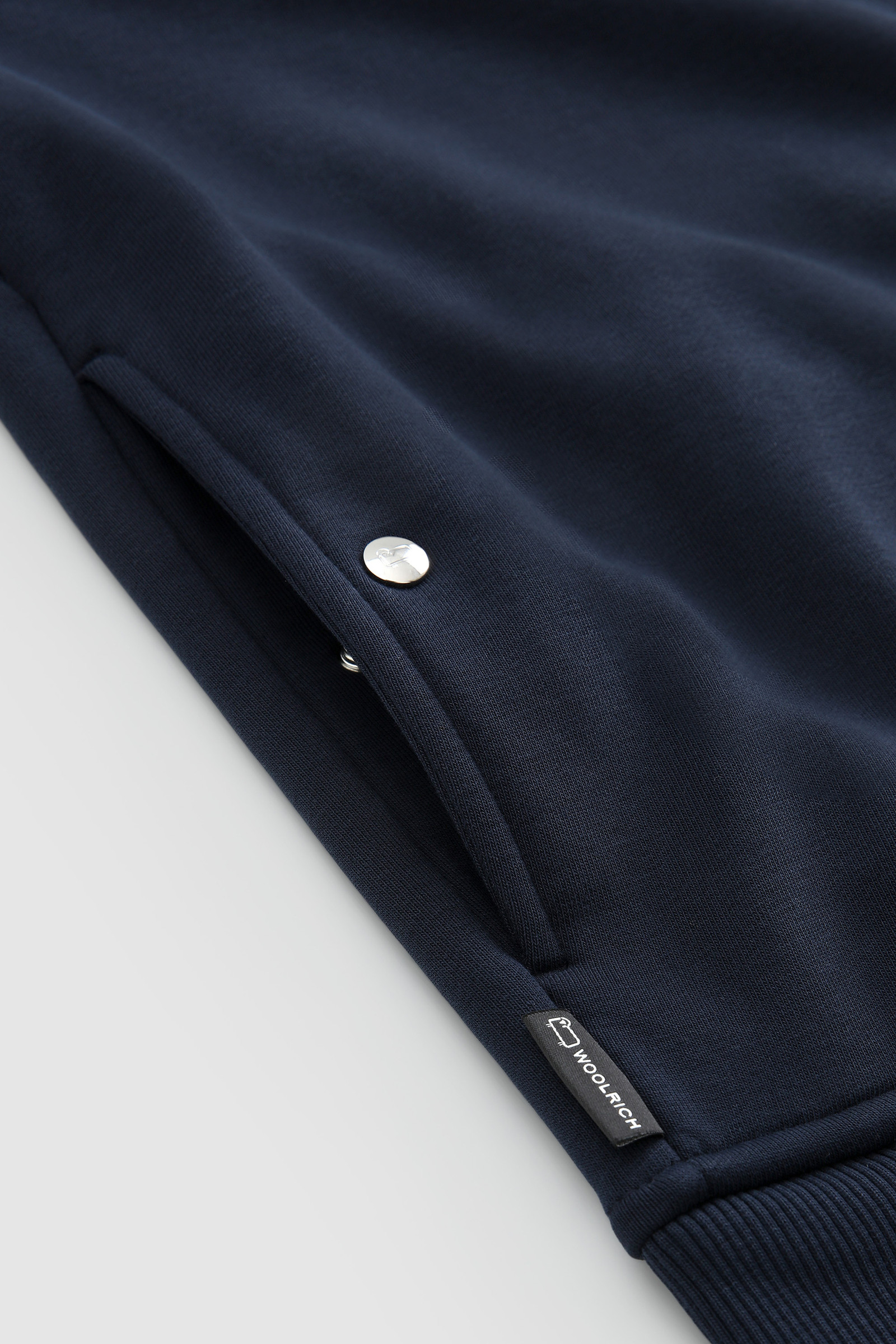Sweat Luxe Track avec logo vintage brodé bleu photo 6 | Woolrich