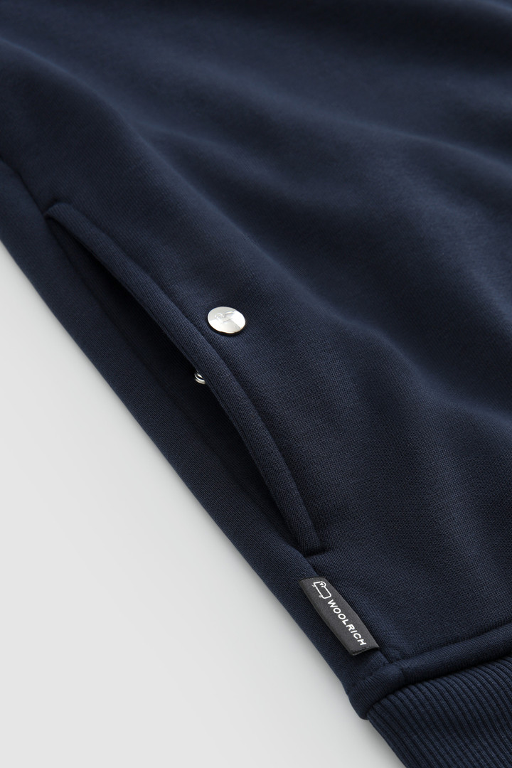 Sweat Luxe Track avec logo vintage brodé bleu photo 6 | Woolrich