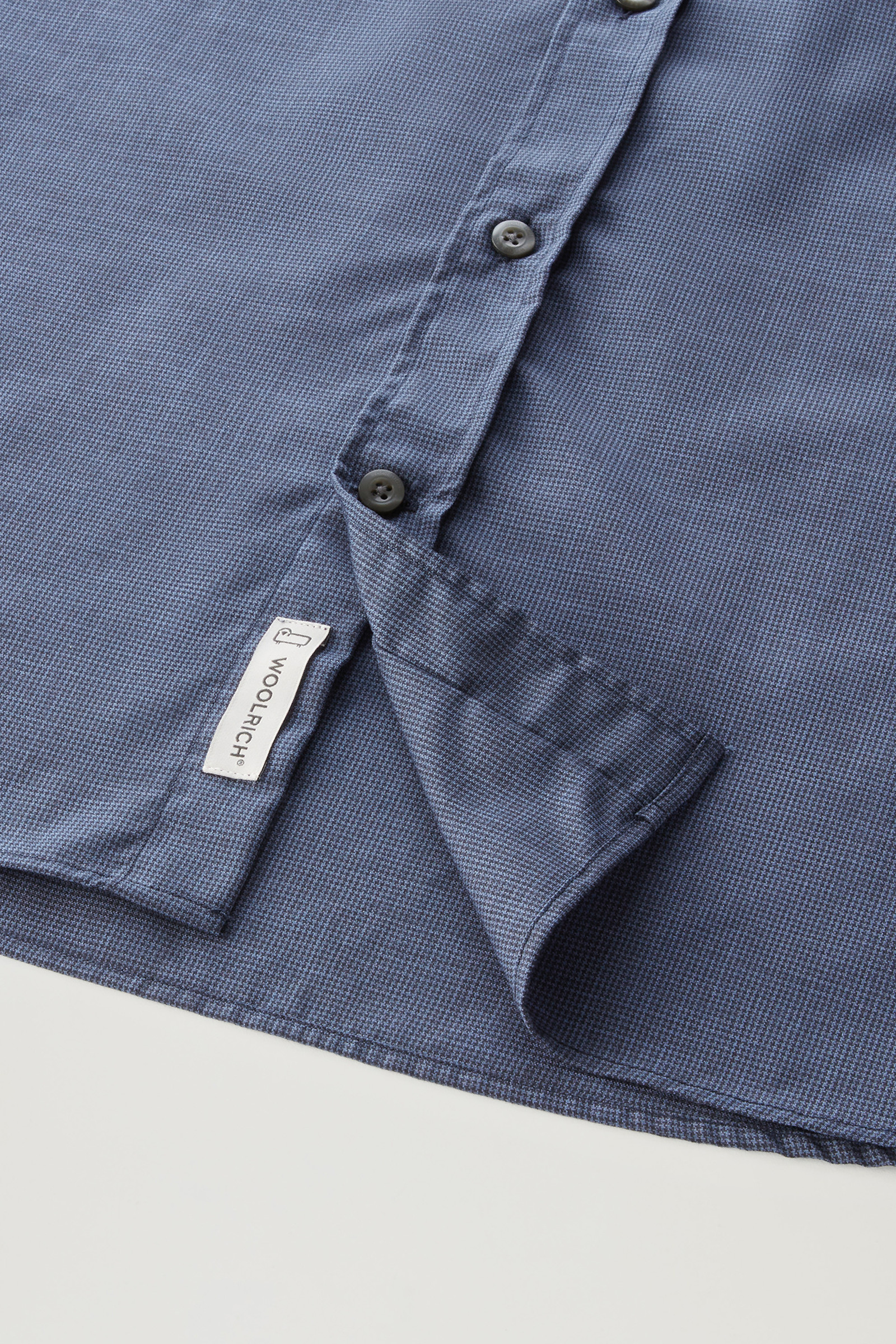 Shirt in Cool Virgin Merino Wool Blue photo 8 | Woolrich
